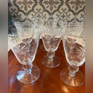 RARE FIND- SET OF 6 SEVRON STARFIRE GOBLETS- EUC Circa 1960s